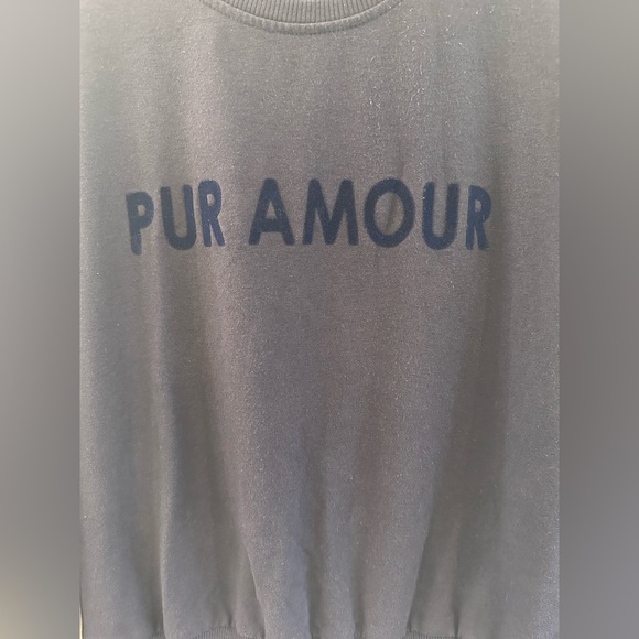 L’Agence Heidi Pur Amour Sweatshirt Women’s Size M Crewneck Soft Cozy Comfy - Picture 2 of 9